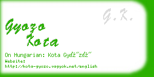 gyozo kota business card